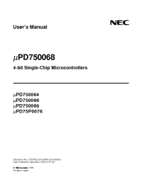Datasheet uPD750068A производства NEC